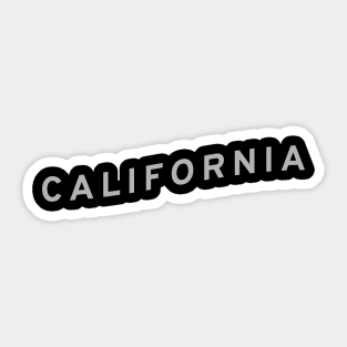 California Typography Sticker